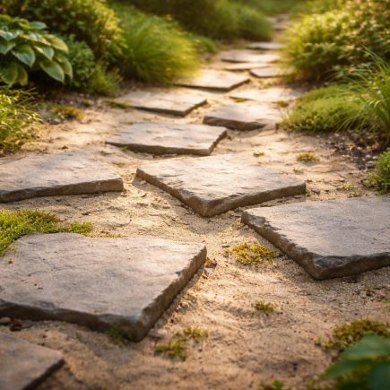 dalles-sable-plantes-lumiere-douce
