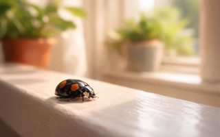 coccinelle-noire-points-fenetre-ensoleillee