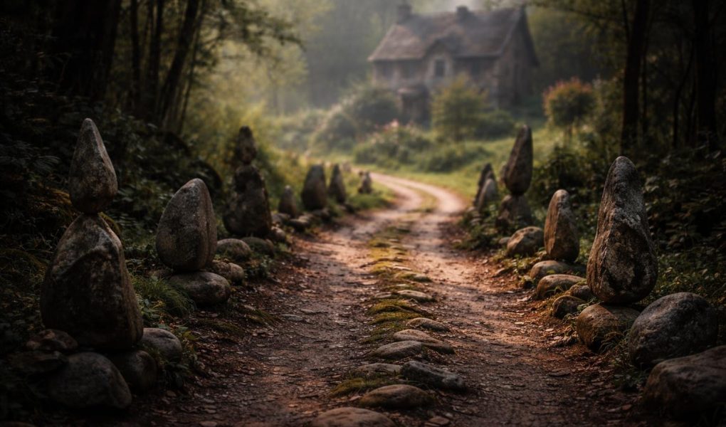 chemin-cailloux-maison-jardin-ombrage