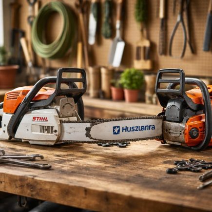 atelier-jardinage-tronçonneuses-etabli-bois