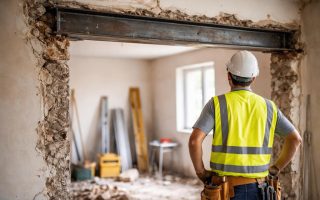 chantier-mur-demolition-ouvrier-poutre