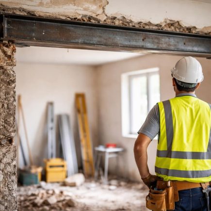 chantier-mur-demolition-ouvrier-poutre
