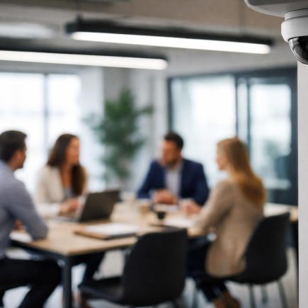 bureau-moderne-personnes-table-camerasurveillance