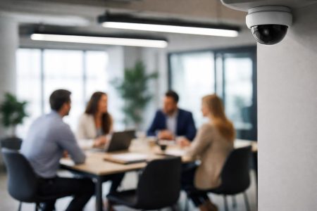 bureau-moderne-personnes-table-camerasurveillance